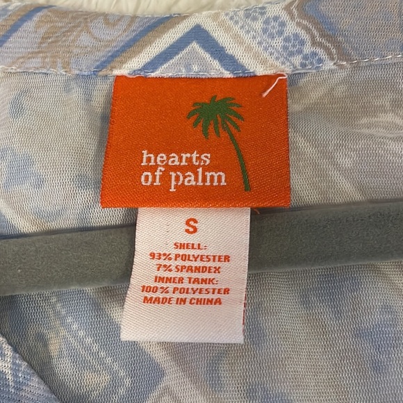 Hearts of Palm Sheer Blouse with cami SzS - Picture 7 of 8